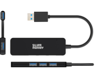 SILVER MONKEY USB-A 4x USB 3.0 (Black) SMA118 - 1055587 - zdjęcie 2